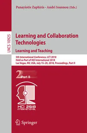Zaphiris / Ioannou | Learning and Collaboration Technologies. Learning and Teaching | E-Book | sack.de