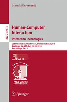 Kurosu | Human-Computer Interaction. Interaction Technologies | E-Book | sack.de