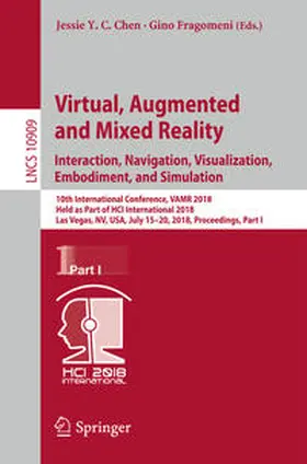 Chen / Fragomeni | Virtual, Augmented and Mixed Reality: Interaction, Navigation, Visualization, Embodiment, and Simulation | E-Book | sack.de