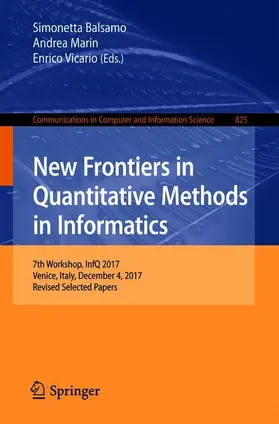 Balsamo / Vicario / Marin |  New Frontiers in Quantitative Methods in Informatics | Buch |  Sack Fachmedien