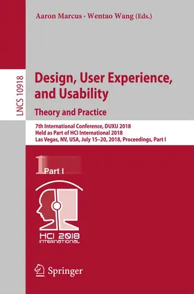 Marcus / Wang |  Design, User Experience, and Usability: Theory and Practice | Buch |  Sack Fachmedien