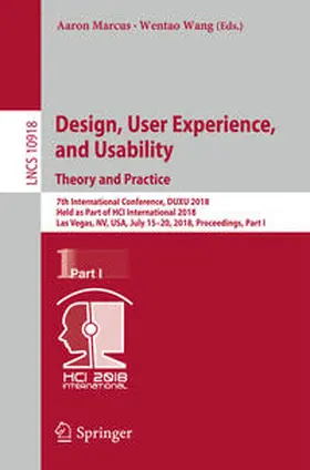 Marcus / Wang | Design, User Experience, and Usability: Theory and Practice | E-Book | www2.sack.de