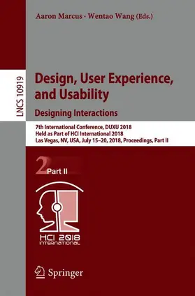 Wang / Marcus |  Design, User Experience, and Usability: Designing Interactions | Buch |  Sack Fachmedien