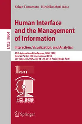 Yamamoto / Mori |  Human Interface and the Management of Information. Interaction, Visualization, and Analytics | eBook | Sack Fachmedien