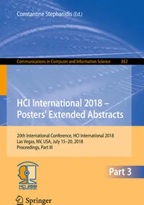Stephanidis | HCI International 2018 – Posters' Extended Abstracts | E-Book | sack.de