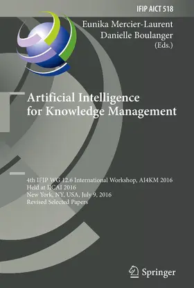 Boulanger / Mercier-Laurent |  Artificial Intelligence for Knowledge Management | Buch |  Sack Fachmedien