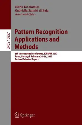 De Marsico / Fred / di Baja |  Pattern Recognition Applications and Methods | Buch |  Sack Fachmedien
