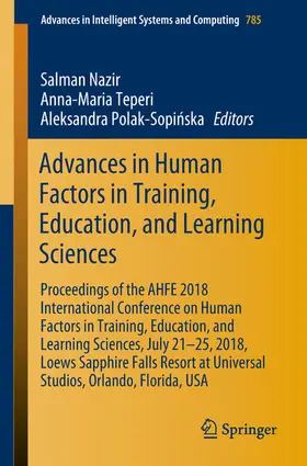 Nazir / Teperi / Polak-Sopinska | Advances in Human Factors in Training, Education, and Learning Sciences | E-Book | sack.de