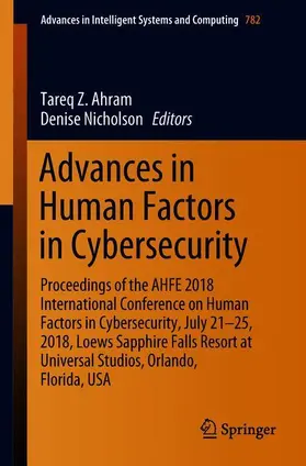 Nicholson / Ahram |  Advances in Human Factors in Cybersecurity | Buch |  Sack Fachmedien