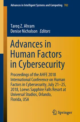 Ahram / Nicholson | Advances in Human Factors in Cybersecurity | E-Book | sack.de