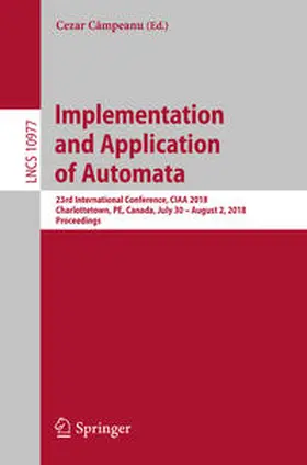 Câmpeanu |  Implementation and Application of Automata | eBook | Sack Fachmedien