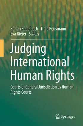 Kadelbach / Rensmann / Rieter | Judging International Human Rights | E-Book | www2.sack.de