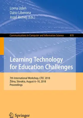 Uden / Ristvej / Liberona |  Learning Technology for Education Challenges | Buch |  Sack Fachmedien