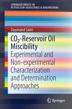 Saini |  CO2-Reservoir Oil Miscibility | Buch |  Sack Fachmedien