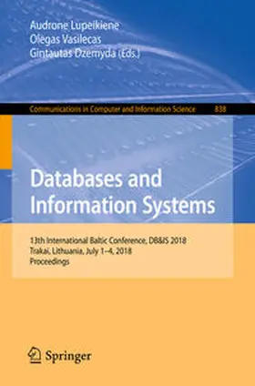 Lupeikiene / Vasilecas / Dzemyda | Databases and Information Systems | E-Book | sack.de