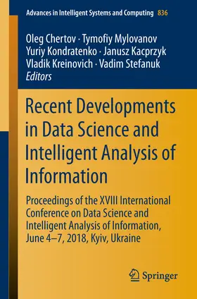 Chertov / Mylovanov / Kondratenko | Recent Developments in Data Science and Intelligent Analysis of Information | E-Book | sack.de