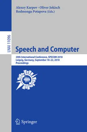 Karpov / Jokisch / Potapova | Speech and Computer | E-Book | sack.de