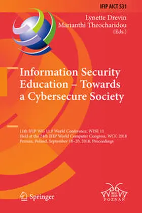 Drevin / Theocharidou |  Information Security Education – Towards a Cybersecure Society | eBook | Sack Fachmedien