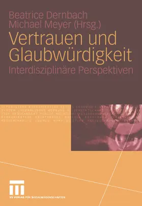Dernbach / Meyer | Vertrauen und Glaubwürdigkeit | E-Book | sack.de