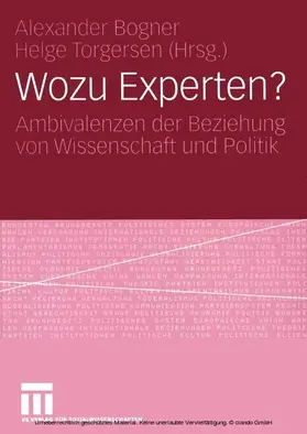 Bogner / Torgersen |  Wozu Experten? | eBook | Sack Fachmedien