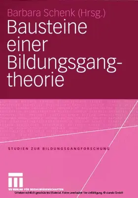 Schenk |  Bausteine einer Bildungsgangtheorie | eBook | Sack Fachmedien