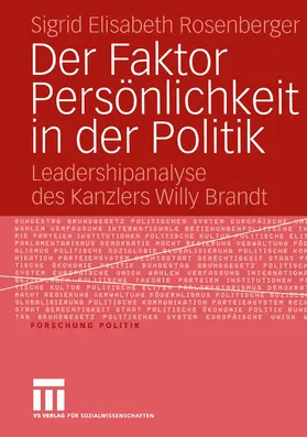 Rosenberger |  Der Faktor Persönlichkeit in der Politik | eBook | Sack Fachmedien
