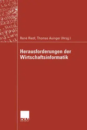 Riedl / Auinger |  Herausforderungen der Wirtschaftsinformatik | eBook | Sack Fachmedien