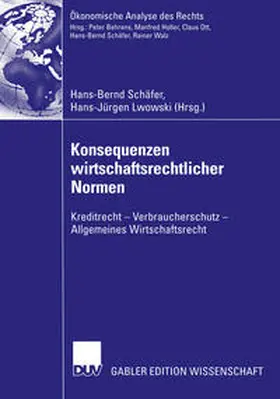 Schäfer / Lwowski | Konsequenzen wirtschaftsrechtlicher Normen | E-Book | sack.de