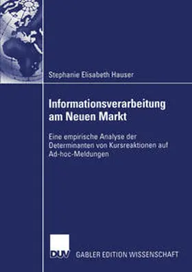 Hauser |  Informationsverarbeitung am Neuen Markt | eBook | Sack Fachmedien
