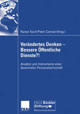 Koch / Conrad |  Verändertes Denken - Bessere Öffentliche Dienste?! | eBook | Sack Fachmedien