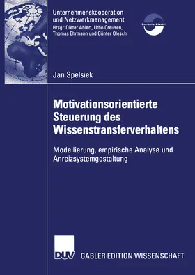 Spelsiek |  Motivationsorientierte Steuerung des Wissenstransferverhaltens | eBook | Sack Fachmedien
