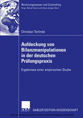Terlinde |  Aufdeckung von Bilanzmanipulationen in der deutschen Prüfungspraxis | eBook | Sack Fachmedien