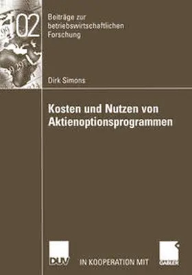 Simons |  Kosten und Nutzen von Aktienoptionsprogrammen | eBook | Sack Fachmedien