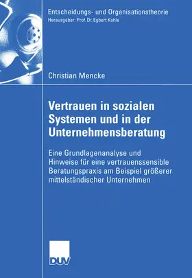 Mencke | Vertrauen in Sozialen Systemen und in der Unternehmensberatung | E-Book | sack.de