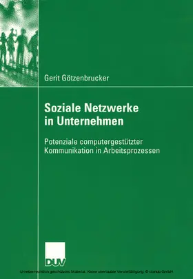 Götzenbrucker |  Soziale Netzwerke in Unternehmen | eBook | Sack Fachmedien