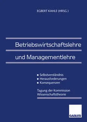 Kahle |  Betriebswirtschaftslehre und Managementlehre | eBook | Sack Fachmedien