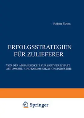 Fieten |  Erfolgsstrategien für Zulieferer | eBook | Sack Fachmedien