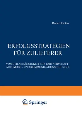 Fieten |  Erfolgsstrategien für Zulieferer | Buch |  Sack Fachmedien