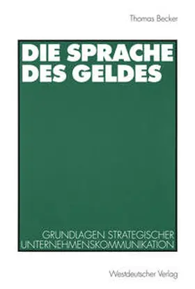  Die Sprache des Geldes | eBook | Sack Fachmedien