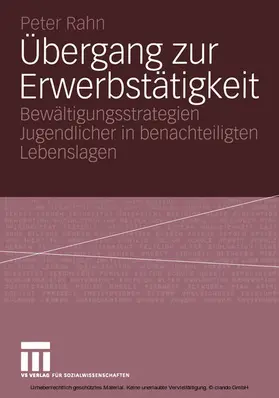 Rahn |  Übergang zur Erwerbstätigkeit | eBook | Sack Fachmedien