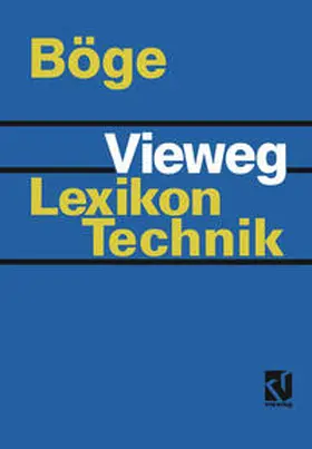 Böge |  Vieweg Lexikon Technik | eBook | Sack Fachmedien