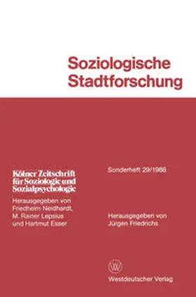 Friedrichs |  Soziologische Stadtforschung | eBook | Sack Fachmedien