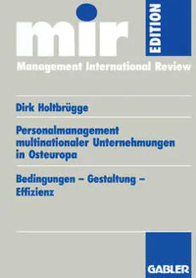  Personalmanagement multinationaler Unternehmungen in Osteuropa | eBook | Sack Fachmedien
