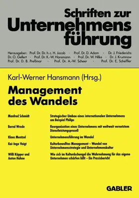 Hansmann |  Management des Wandels | Buch |  Sack Fachmedien