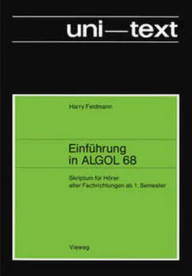 Feldmann | Einführung in ALGOL 68 | E-Book | www2.sack.de