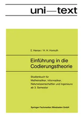 Henze |  Einführung in die Codierungstheorie | eBook | Sack Fachmedien