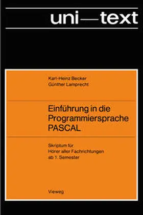 Becker |  Einführung in die Programmiersprache PASCAL | eBook | Sack Fachmedien