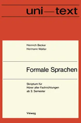 Becker |  Formale Sprachen | eBook | Sack Fachmedien