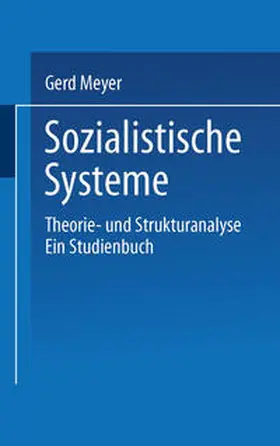 Meyer |  Sozialistische Systeme | eBook | Sack Fachmedien