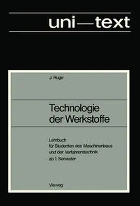 Ruge |  Technologie der Werkstoffe | eBook | Sack Fachmedien